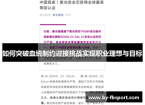 如何突破血统制约迎接挑战实现职业理想与目标